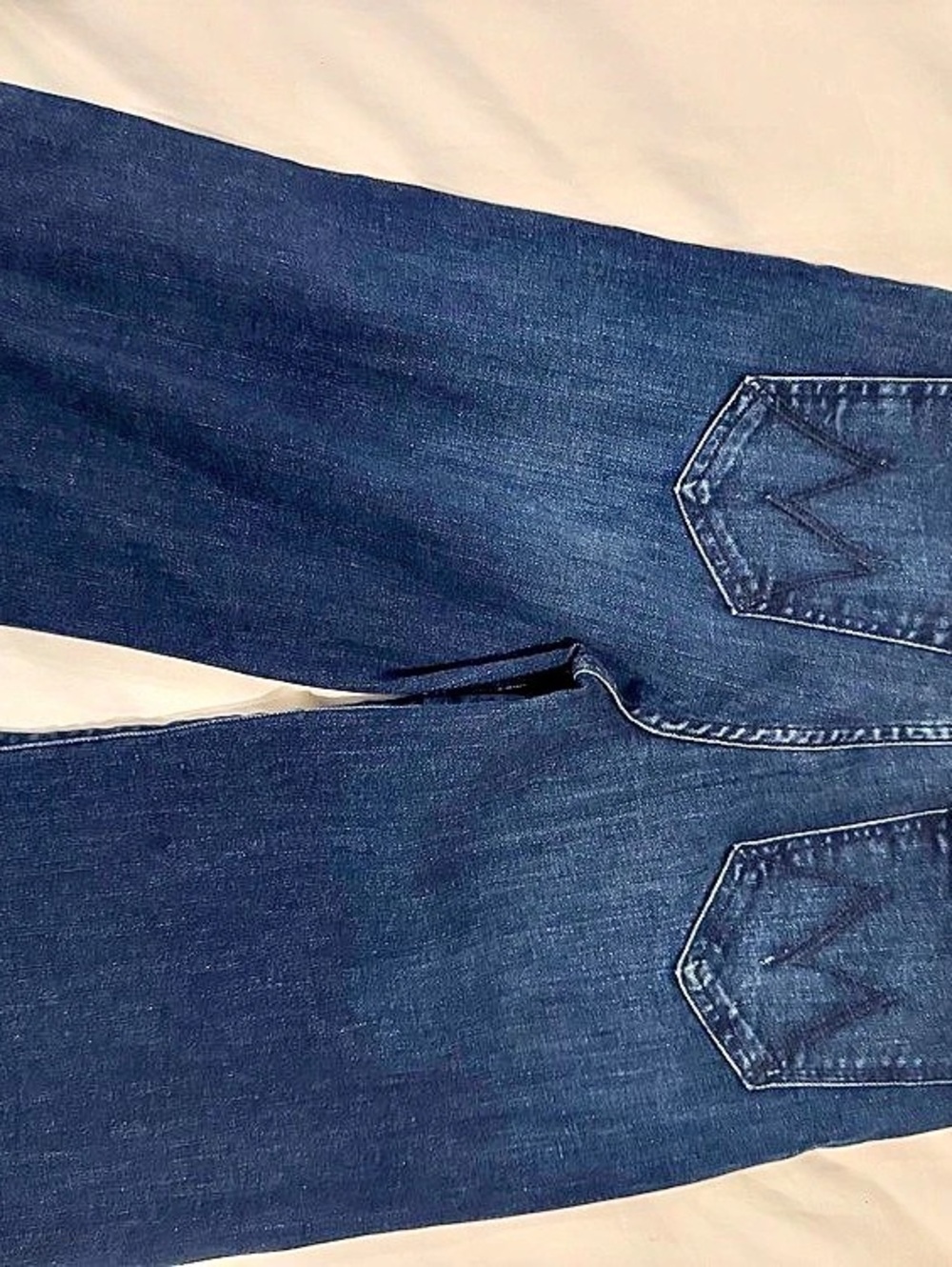 MOTHER The Mint Condition Wide Leg Jeans Blue Waist 29 - Picture 5 of 5